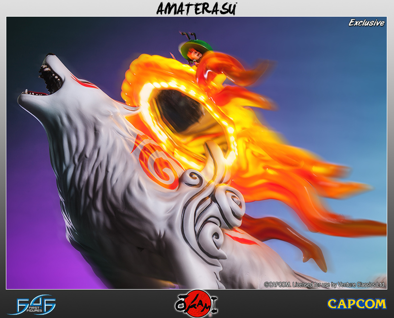 Illustration for article titled Okami's Wolf-Heroine Shines Heavenly Light on your Desk